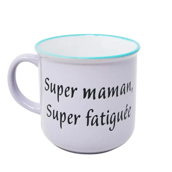 Nostalgia Import Mug - Super Mom, Super Tired* Mugs With Text
