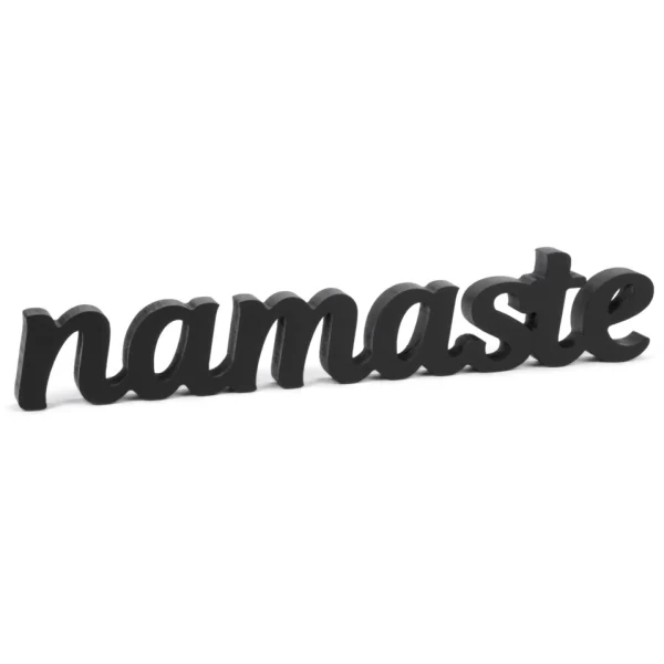Attitudes Import Namaste In Black Wood* Decorative Objects