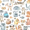 Attitudes Import Napkins - Cats Prints* Tablecloths, Placemats & Napkins
