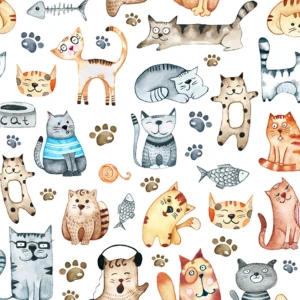 Attitudes Import Napkins - Cats Prints* Tablecloths, Placemats & Napkins