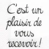 Attitudes Import 2 Napkins - C'Est Un Plaisir* Tablecloths, Placemats & Napkins