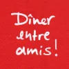 Attitudes Import 2 Napkins - Diner Entre Amis* Tablecloths, Placemats & Napkins