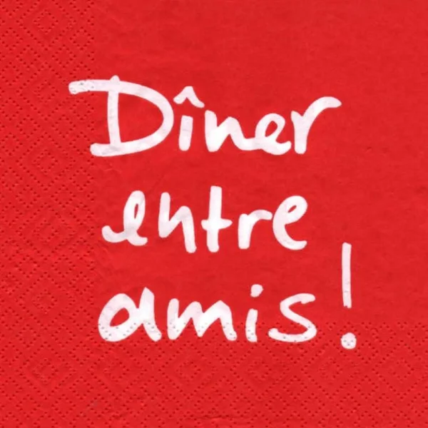 Attitudes Import 2 Napkins - Diner Entre Amis* Tablecloths, Placemats & Napkins