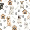 Attitudes Import Napkins - Dogs Prints* Tablecloths, Placemats & Napkins