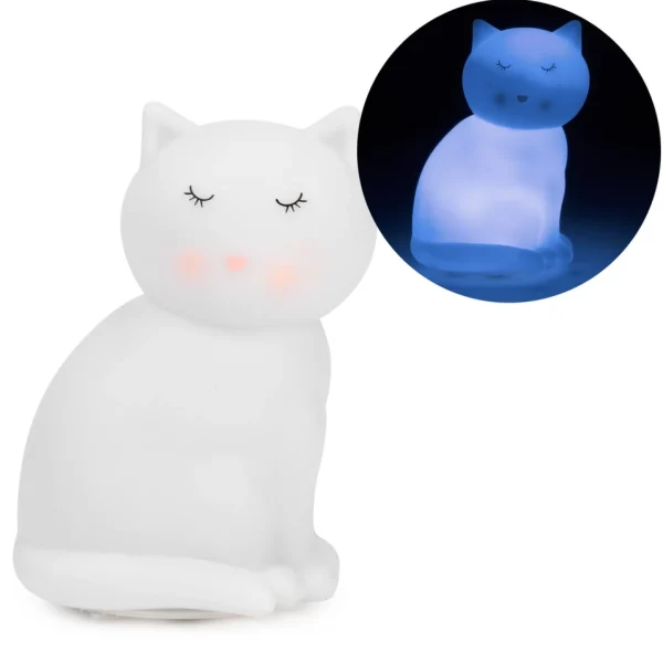 Attitudes Import Nightlight - White Cat* Decorative Objects