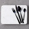 Safdie & Co 16 Piece Cutlery Set - Black* Dishware