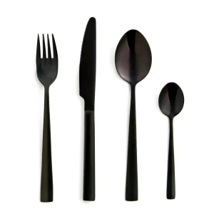 Safdie & Co 16 Piece Cutlery Set - Black* Dishware