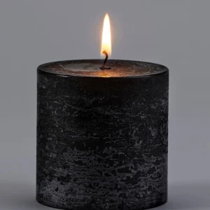 Gift Craft Pillar 3X3 - Black* Decorative Candles