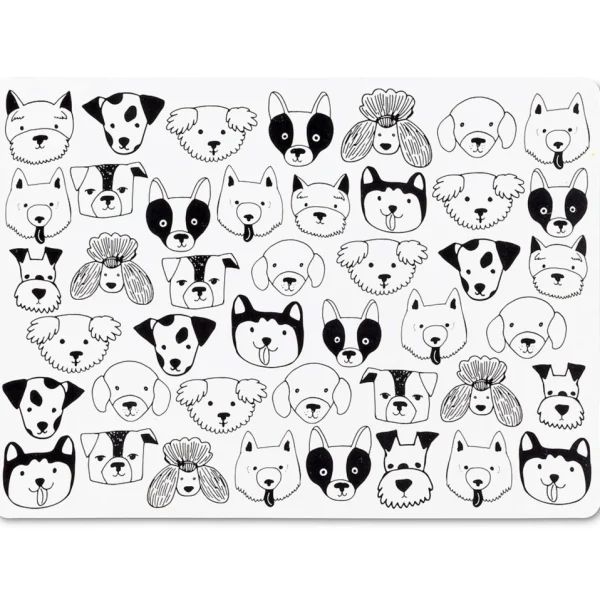 Abbott Placemat - Dogs Faces* Tablecloths, Placemats & Napkins