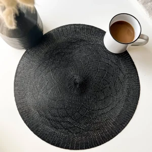 Nostalgia Import Polyester Placemat - Black* Tablecloths, Placemats & Napkins