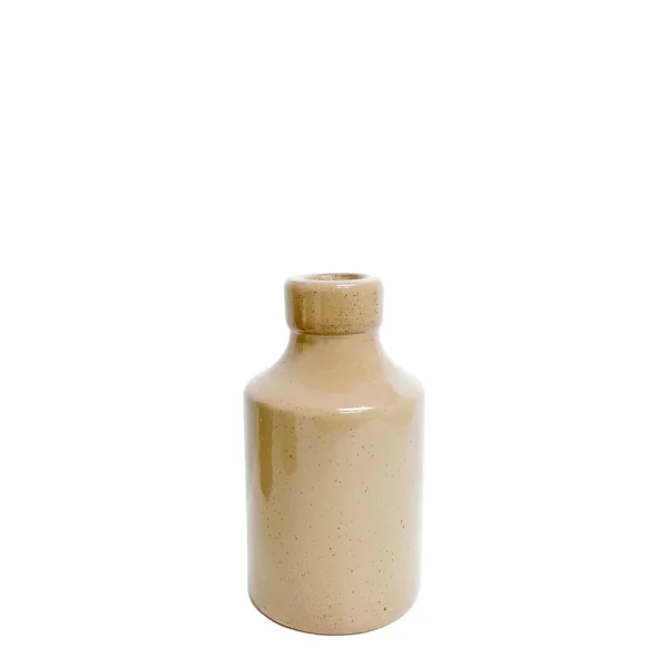 Pine Center Porcelain Candle Holder - Beige* Candle Holders