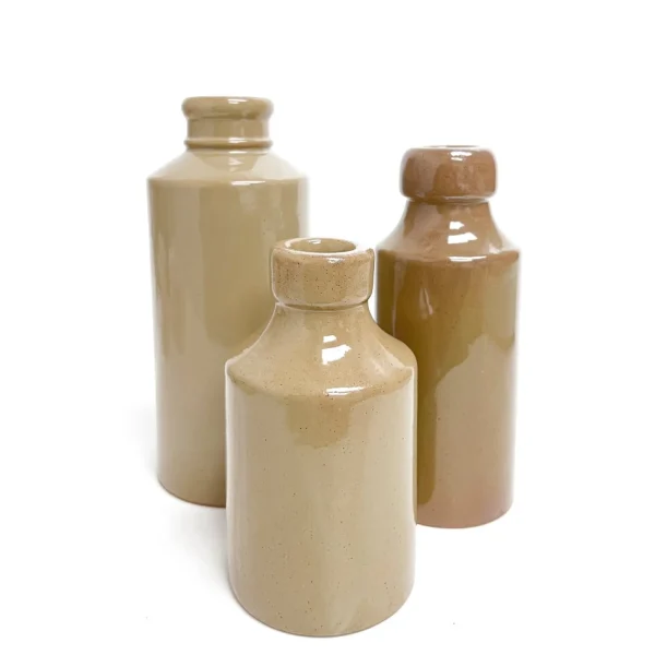 Pine Center Porcelain Candle Holder - Beige* Candle Holders