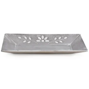 Attitudes Import Rectangular Tray With Foliage Patterns* Plates, Trays & Containers