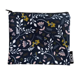 Les textiles Patlin Reusable Medium Snack Bag - Blue Flower* Lunches