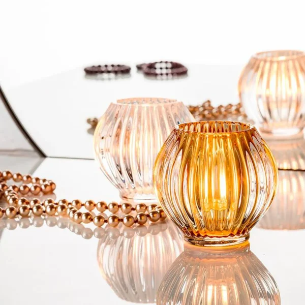 Abbott Reversible Glass Candle Holder - Clear* Candle Holders