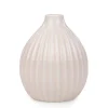 Attitudes Import 2 Ribbed Round Vase - Pink* Vases & Pots