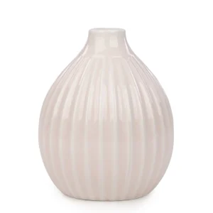 Attitudes Import 2 Ribbed Round Vase - Pink* Vases & Pots