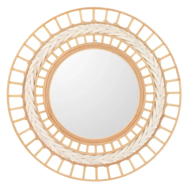 Attitudes Import Round Bamboo Mirror* Mirrors