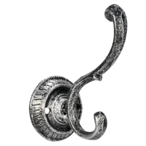 Attitudes Import Round Base Hook - Silver* Handles & Hooks