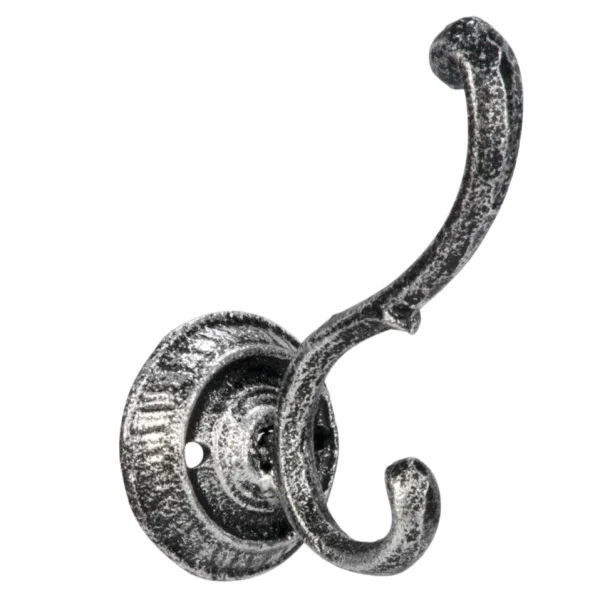 Attitudes Import Round Base Hook - Silver* Handles & Hooks