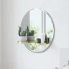 Umbra Round Mirror With Shelves - Perch* Mirrors