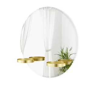 Umbra Round Mirror With Shelves - Perch* Mirrors