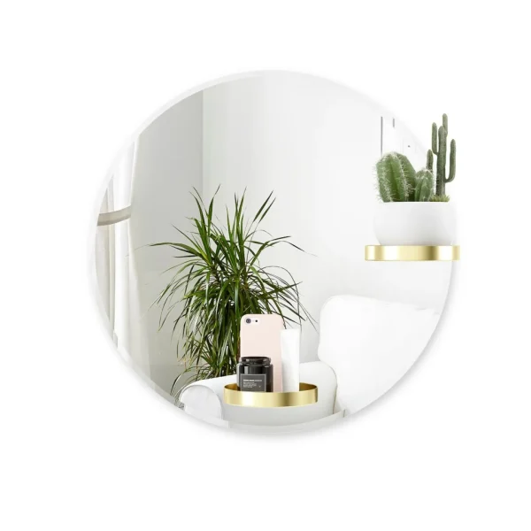 Umbra Round Mirror With Shelves - Perch* Mirrors