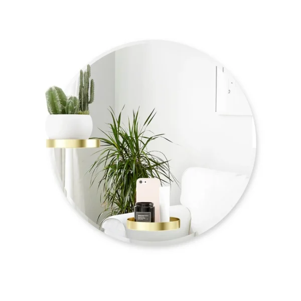 Umbra Round Mirror With Shelves - Perch* Mirrors