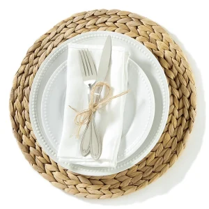 Gift Craft Round Placemat - Caraway Braided* Tablecloths, Placemats & Napkins