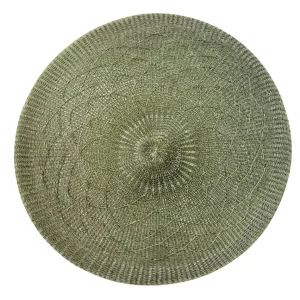 Nostalgia Import Round Placemat - Green* Tablecloths, Placemats & Napkins