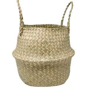Nostalgia Import Seagrass Belly Basket - Malako Natural* Organization