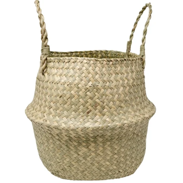 Nostalgia Import Seagrass Belly Basket - Malako Natural* Organization