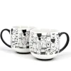 Danesco Set Of 2 Coffee Cups - Cats* Mugs