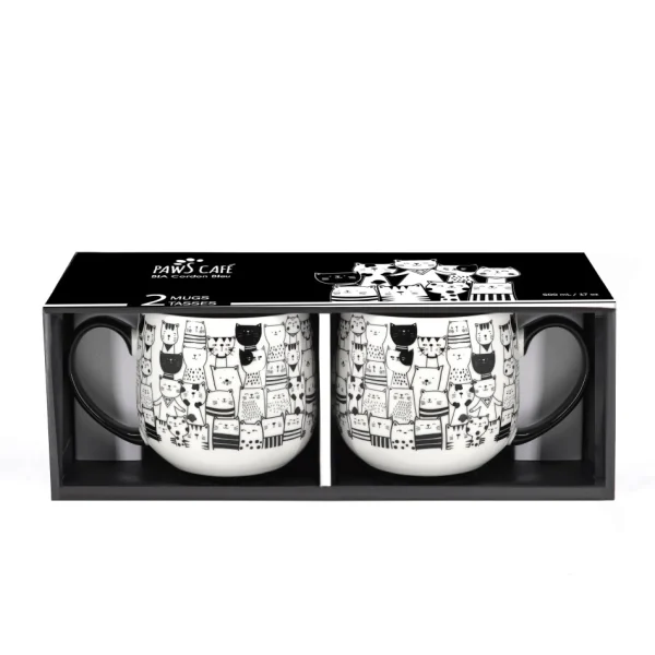 Danesco Set Of 2 Coffee Cups - Cats* Mugs
