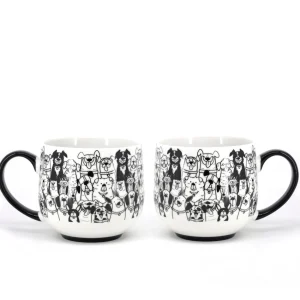 Danesco Set Of 2 Coffee Cups - Dogs* Mugs
