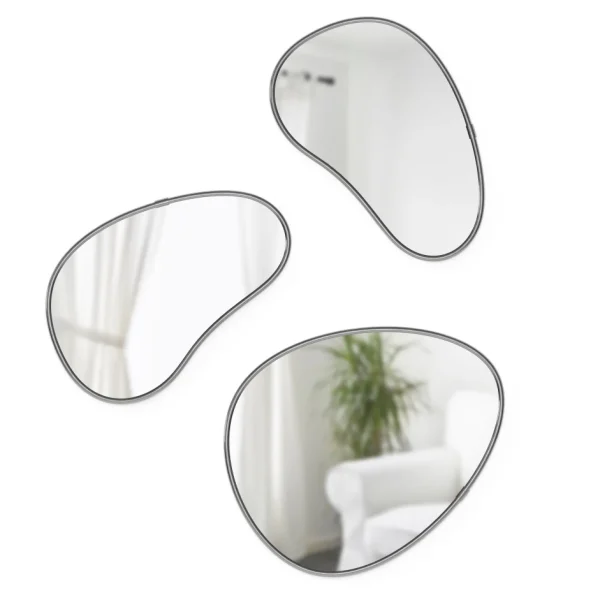 Umbra Set Of 3 Mirrors Pebble - Hubba* Mirrors
