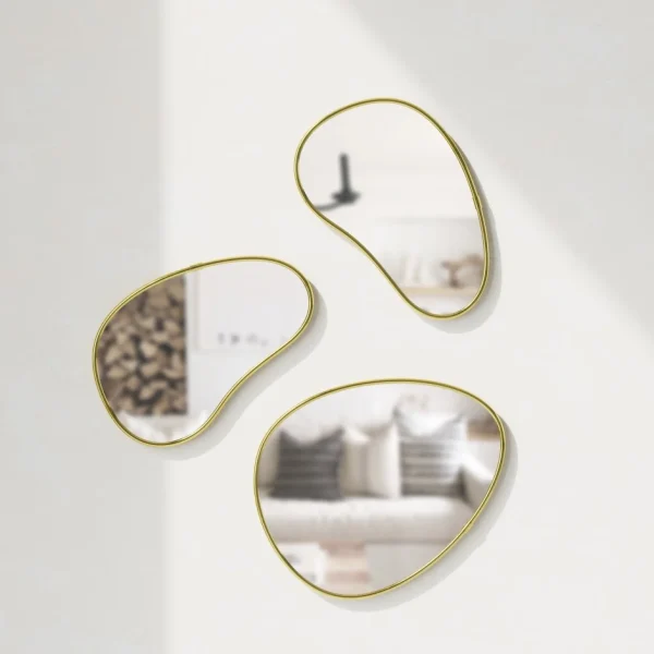 Umbra Set Of 3 Mirrors Pebble - Hubba* Mirrors