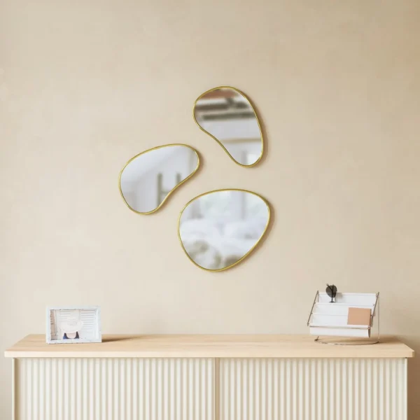 Umbra Set Of 3 Mirrors Pebble - Hubba* Mirrors