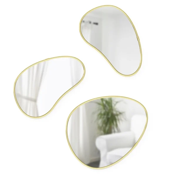 Umbra Set Of 3 Mirrors Pebble - Hubba* Mirrors