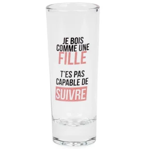 Attitudes Import Set Of 4 Shot Glasses - Girl's Party* All For Spirits