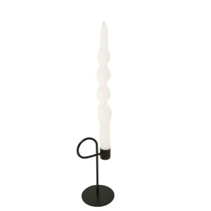 Nostalgia Import Set Of 2 Twisted Candles - White* Decorative Candles