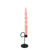 Nostalgia Import Set Of 2 Twisted Candles - Pink* Decorative Candles