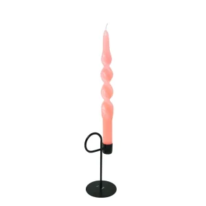 Nostalgia Import Set Of 2 Twisted Candles - Pink* Decorative Candles