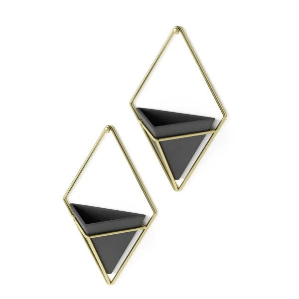 Umbra Set Of 2 Wall Mounted Planters - Trigg Black* Wall Planters