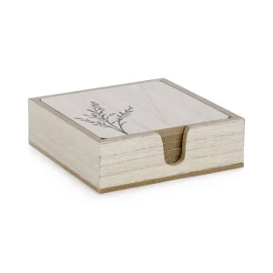 Attitudes Import Set Of 6 Wooden Coasters* Serving Accessories