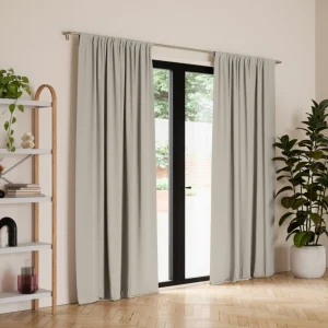 Umbra Set Of Beige Blackout Curtains - Twilight* Poles & Curtains
