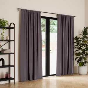Umbra Set Of Charcoal Blackout Curtains - Twilight* Poles & Curtains