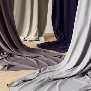 Umbra Set Of Grey Blackout Curtains - Twilight* Poles & Curtains