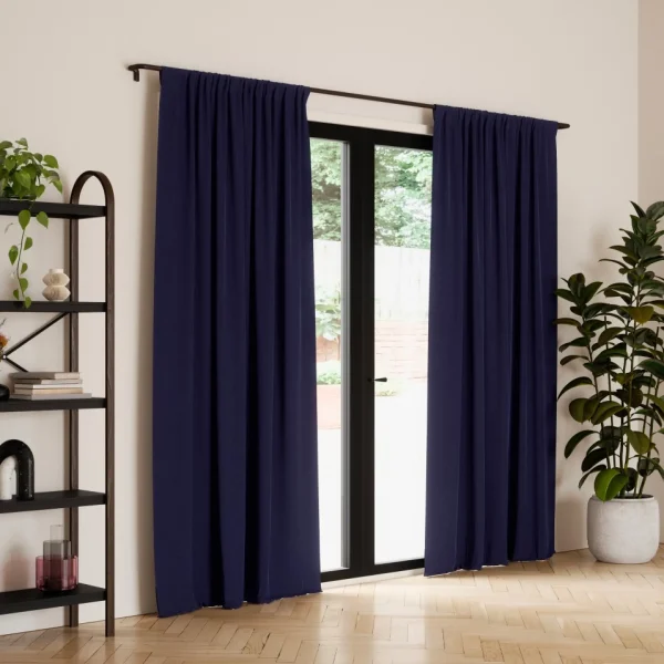 Umbra Set Of Navy Blackout Curtains - Twilight* Poles & Curtains