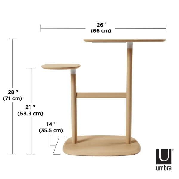 Umbra Side Table With Swivel Shelves - Swivo* Tables